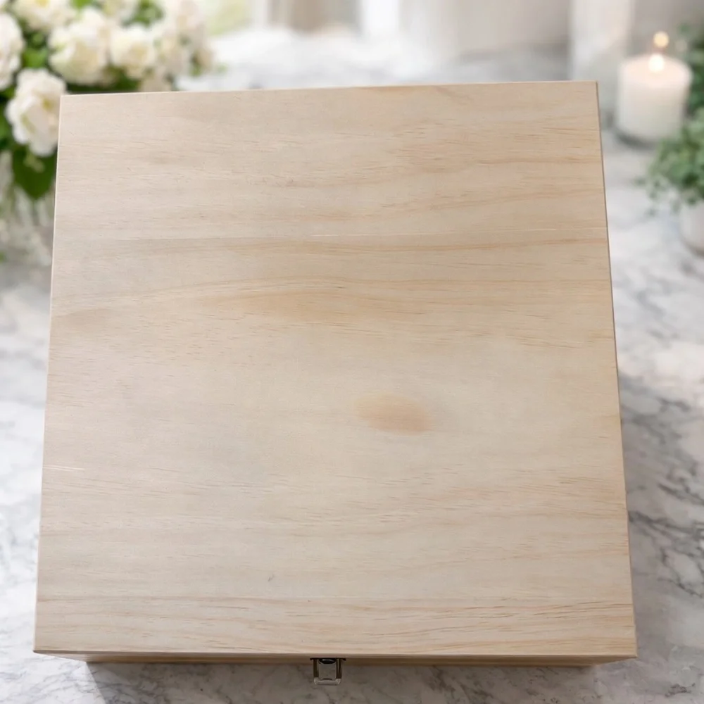 AROMA ESSENTIAL OIL WOODEN STORAGE BOX